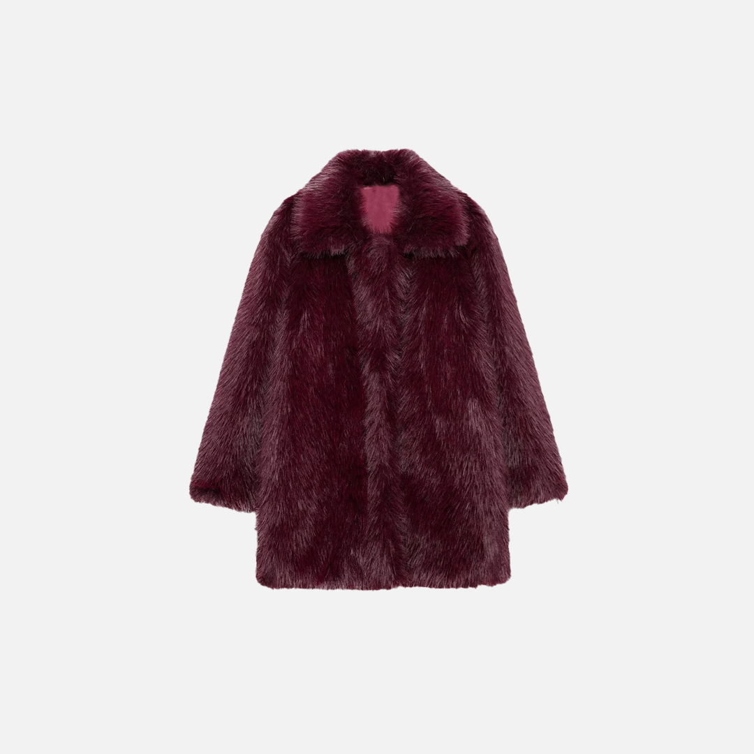 Warm Thick Faux Fur Casaul Woven Coat - Luxuryurbanwear