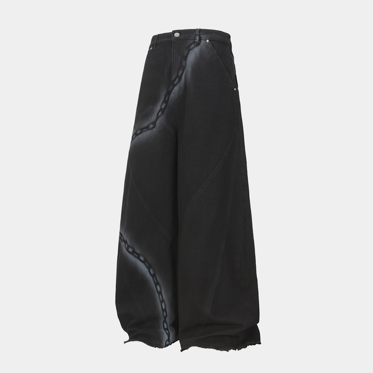 Chain Print | Baggy Jeans - Luxuryurbanwear