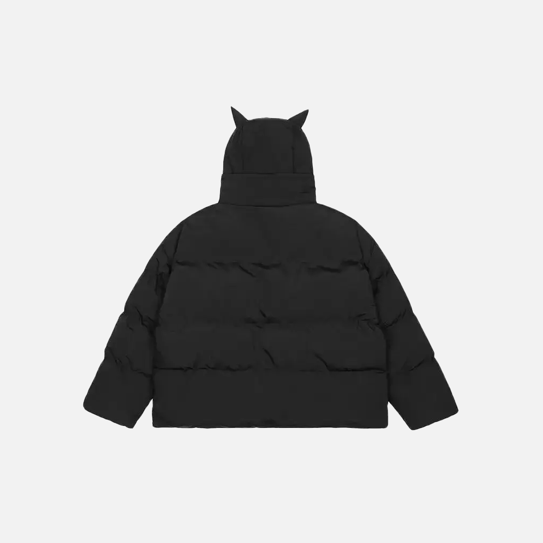 Streetwear Gothic Vintage Padded Puffer Jacket - Luxuryurbanwear