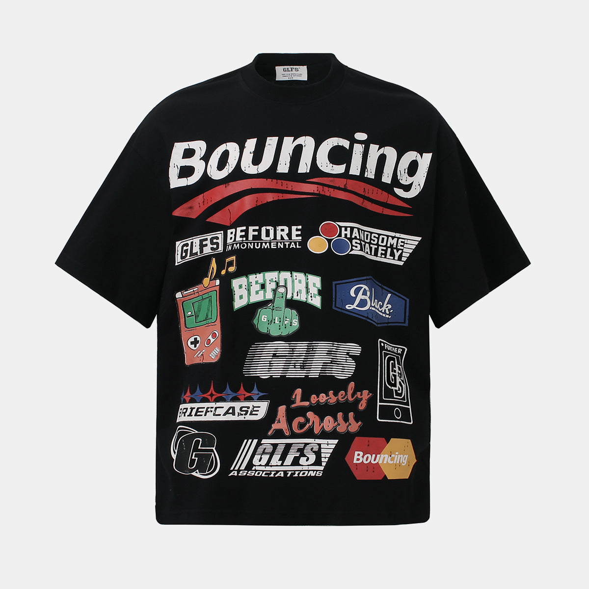 Bouncing Vintage T-Shirt - Distressed Retro Sport Luxury Tee | LuxuryUrbanwear - Luxuryurbanwear