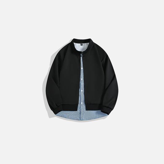High End Korean Style Striped Jacket - Luxuryurbanwear