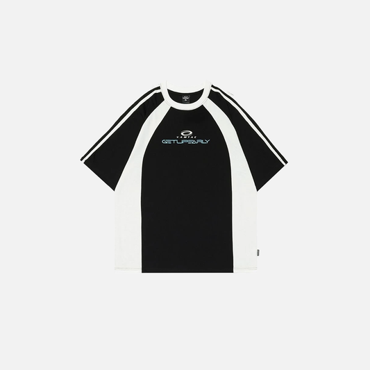 Vintage American Sports Style Short T-Shirt - Luxuryurbanwear