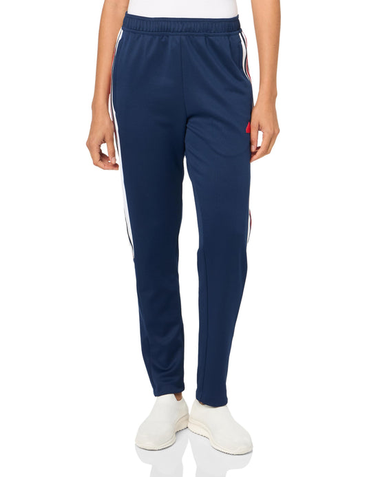adidas Womens Tiro Cut 3-Stripes Track Pants Team Navy Blue/White/Better Scarlet