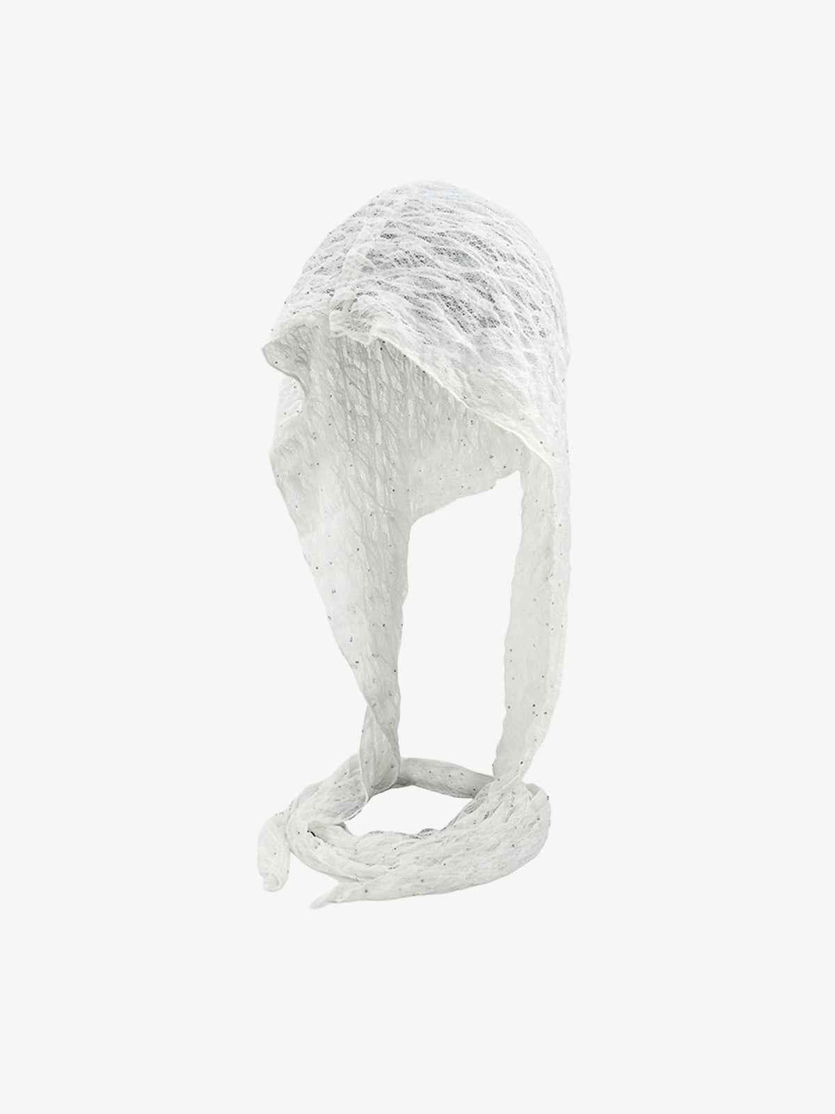 Vintage Lace Hollow Crochet Long Strap Headscarf Hat