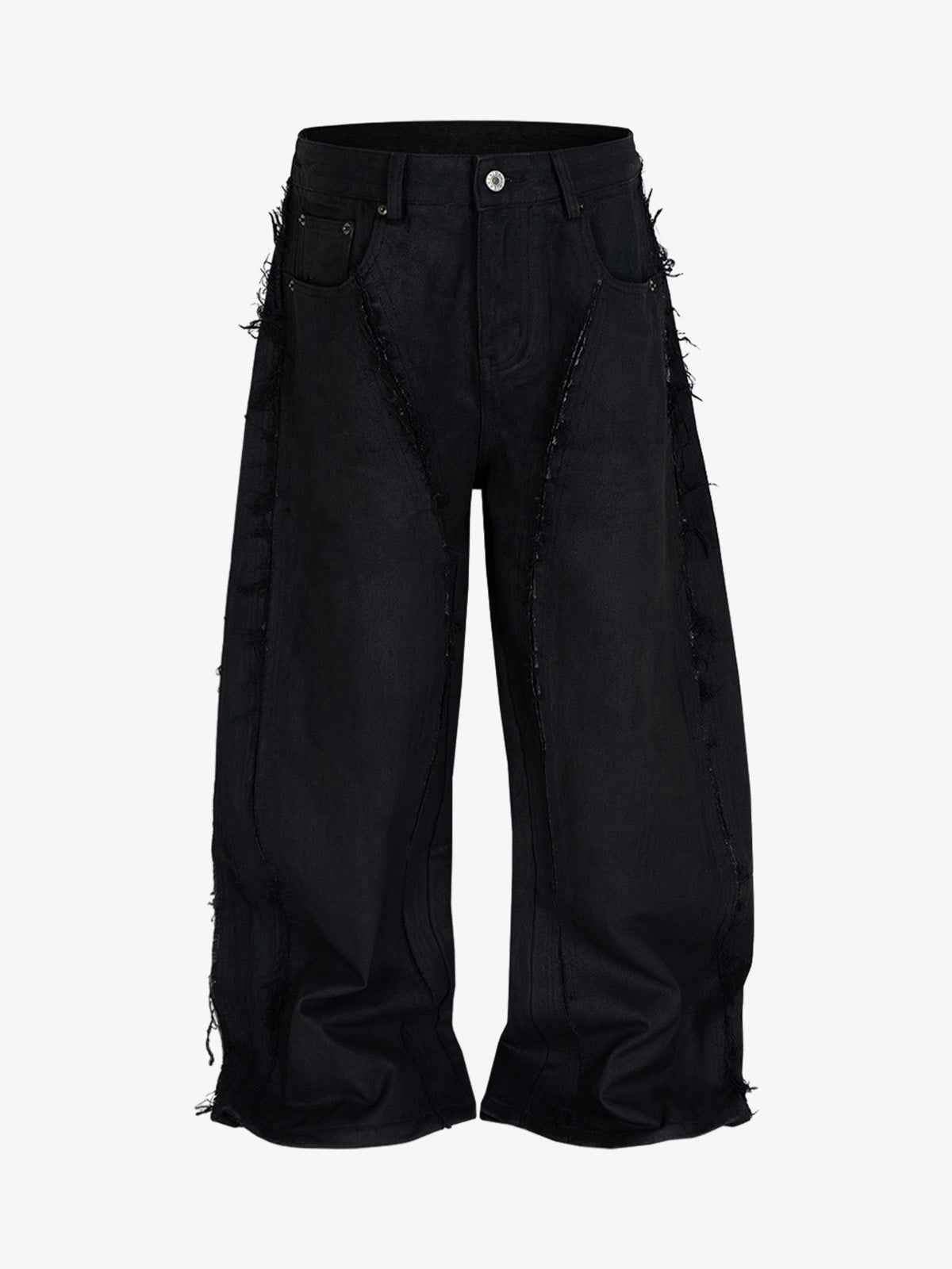 Waxed Baggy Side Whisker Jeans - 2439