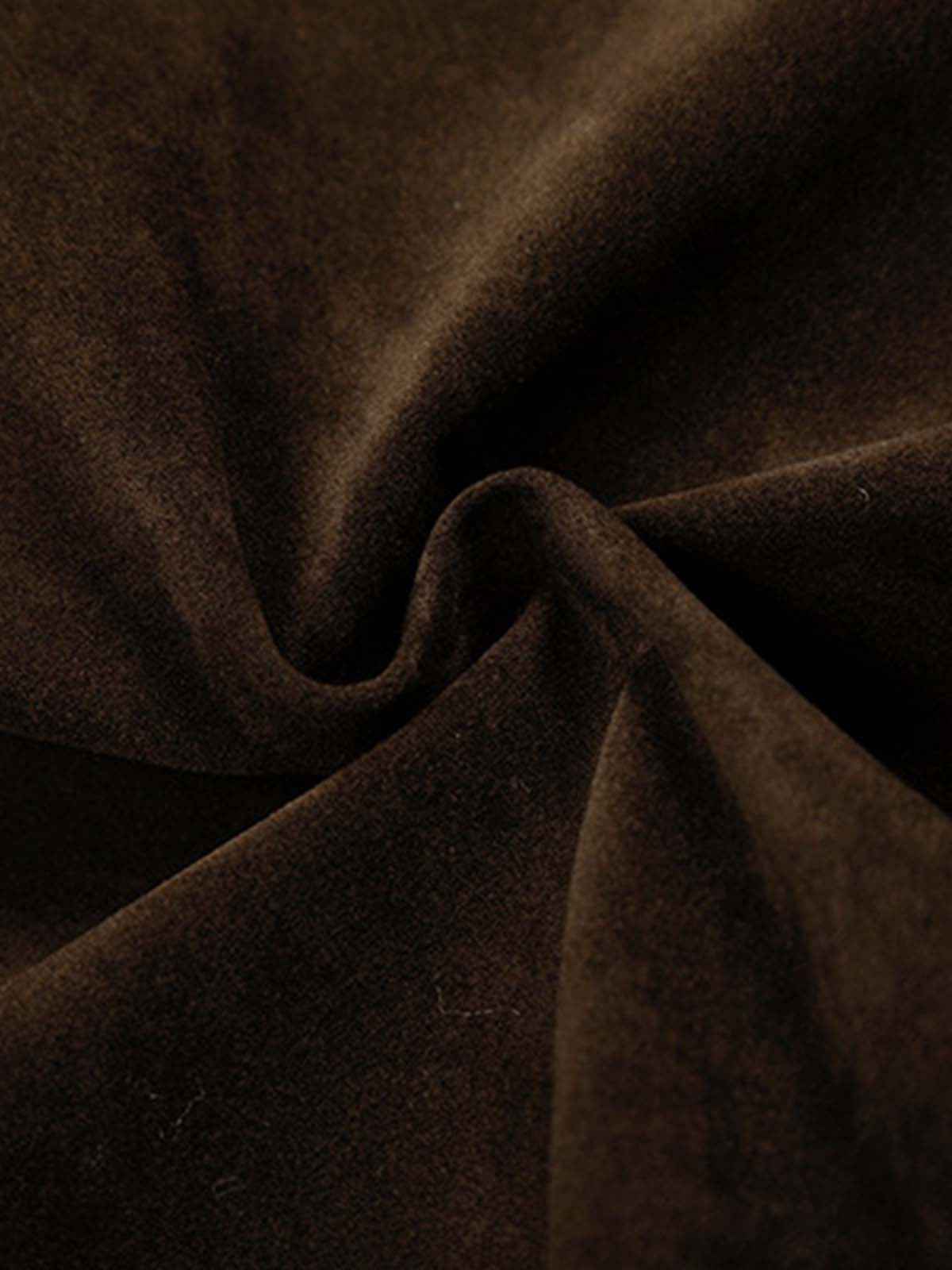Utility Faux Shearling Collar Suede Look Zip Up Jacket