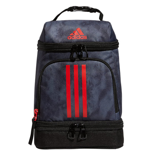 adidas Excel 2 Insulated Lunch Bag Stone Wash Carbon/Vivid Red/Black One Size