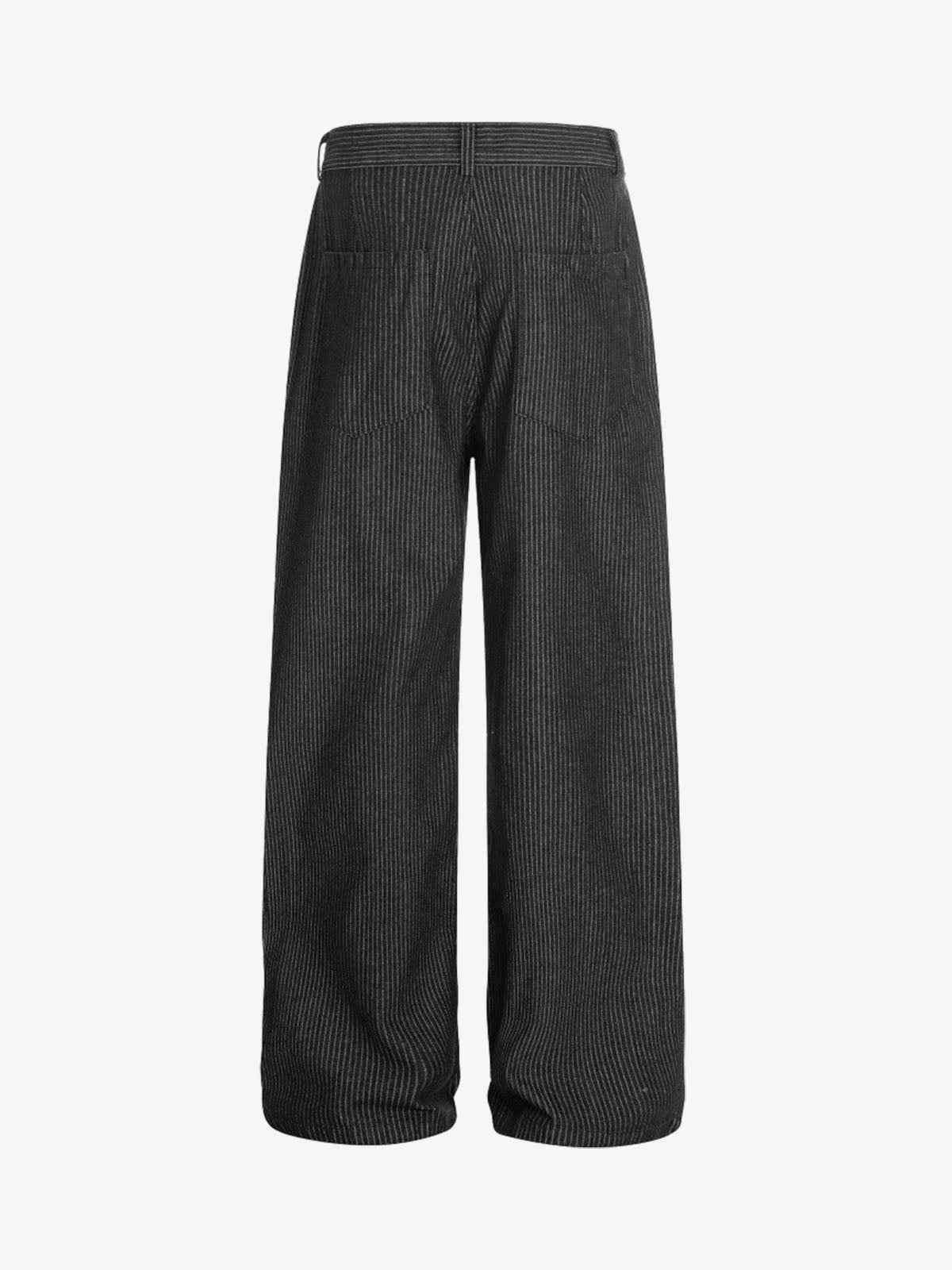 High Waist Pleated Wide Leg Jeans
