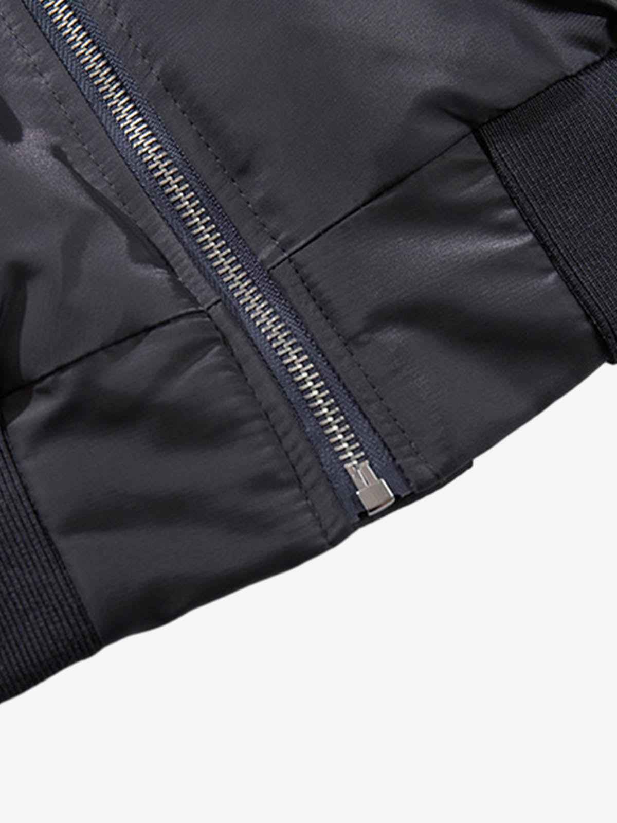 Minimalist Zip Bomber Jacket