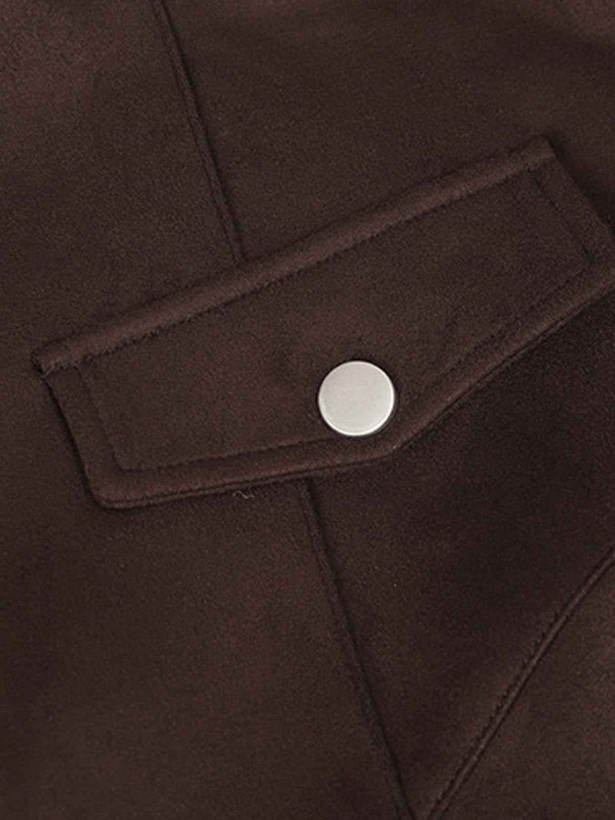 Suede Asymmetric Zip Biker Jacket