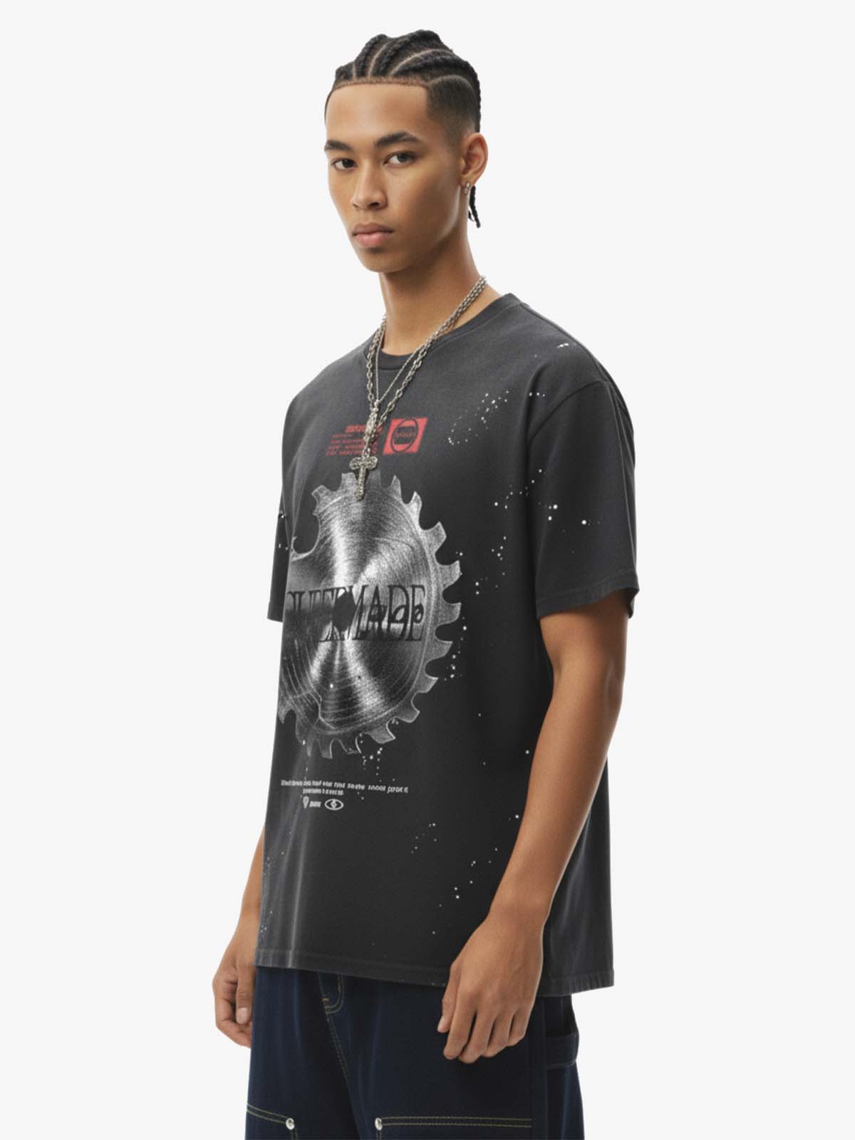 Industrial Saw Blade Graphic T-Shirt - Luxuryurbanwear
