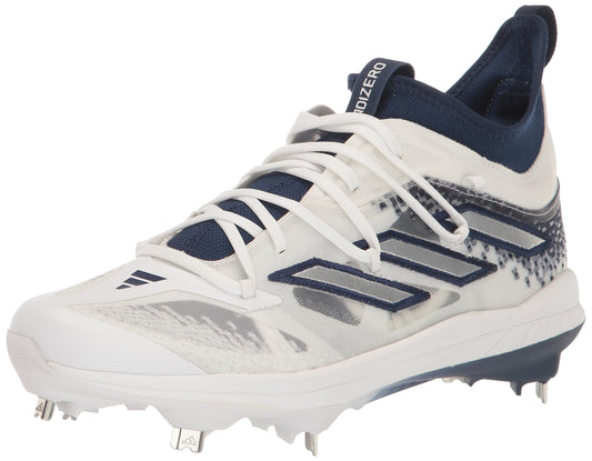 adidas Mens Adizero Afterburner 9 NWV Sneaker Team Navy Blue/Silver Metallic/White 14