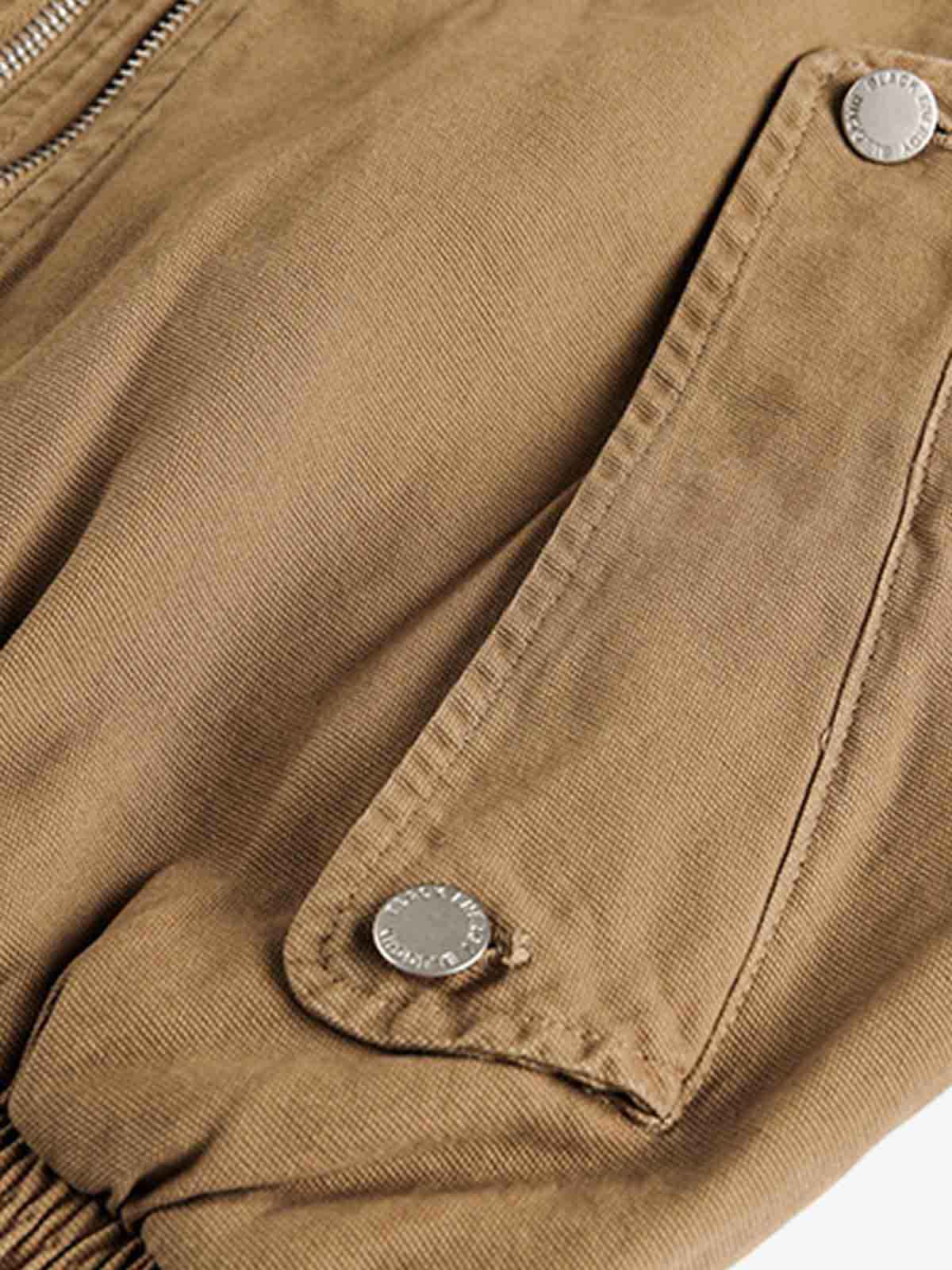 Hooded Workwear Multi Pocket Zip Jacket