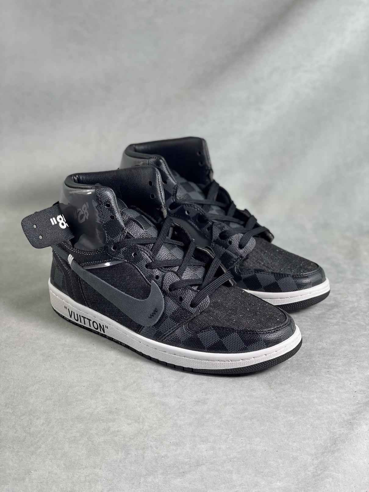 Custom Air Jordan 1 x Monogram Logo Wolvess