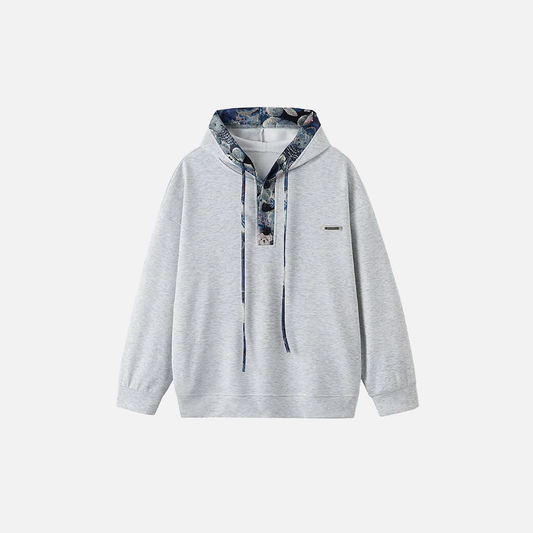 High-Quality Cozy Stand Collar Hooded Sweatshirt - Luxuryurbanwear