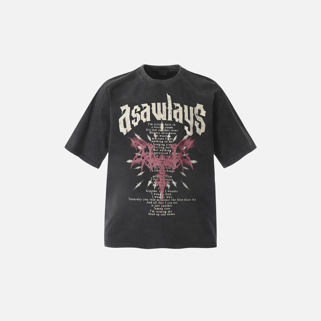 Streetwear Dark Gothic Graphic Printed Oversized T-Shirt - Luxuryurbanwear