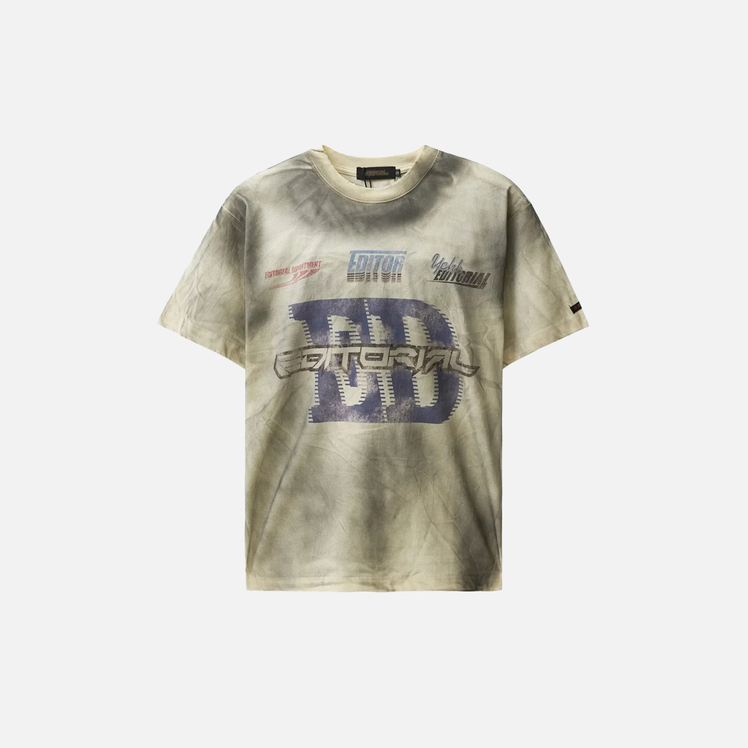 Streetwear Vintage Letter Print Crew Neck T-Shirt - Luxuryurbanwear
