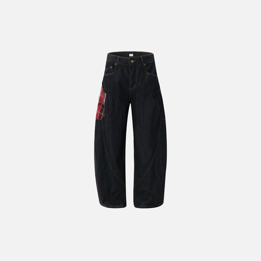 Y2K Unique Split Design Straight Leg Cargo Jeans - Luxuryurbanwear