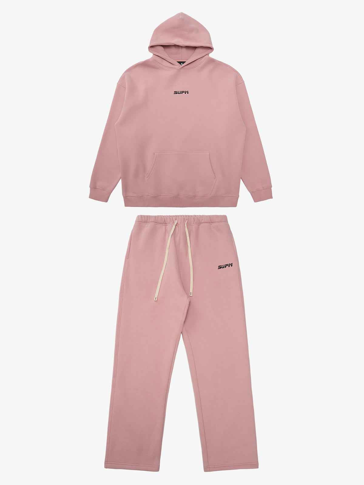 SUPM Pink Cloud Hoodie Set