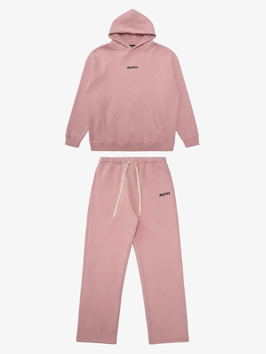 SUPM Pink Cloud Hoodie Set