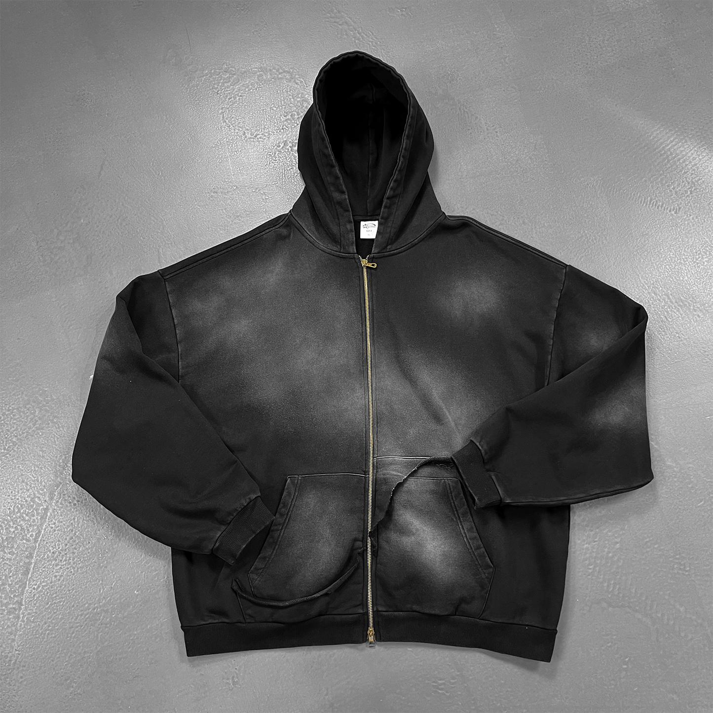 Washed Distressed | Zip-Up Hoodie - Luxuryurbanwear