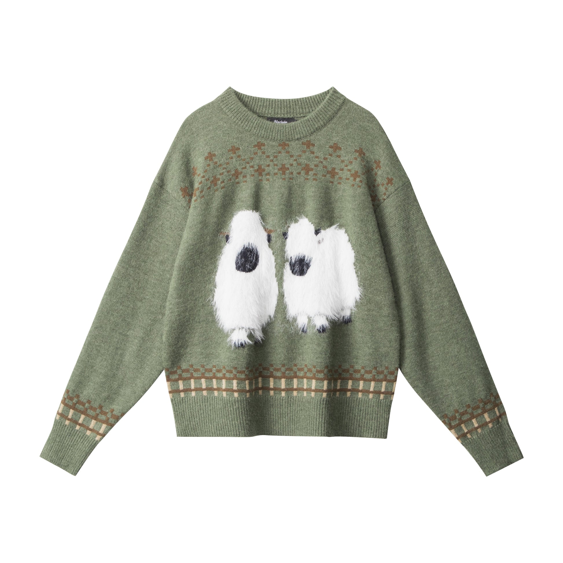 Woolly Pair | Fuzzy Sheep Knit Jumper - Luxuryurbanwear