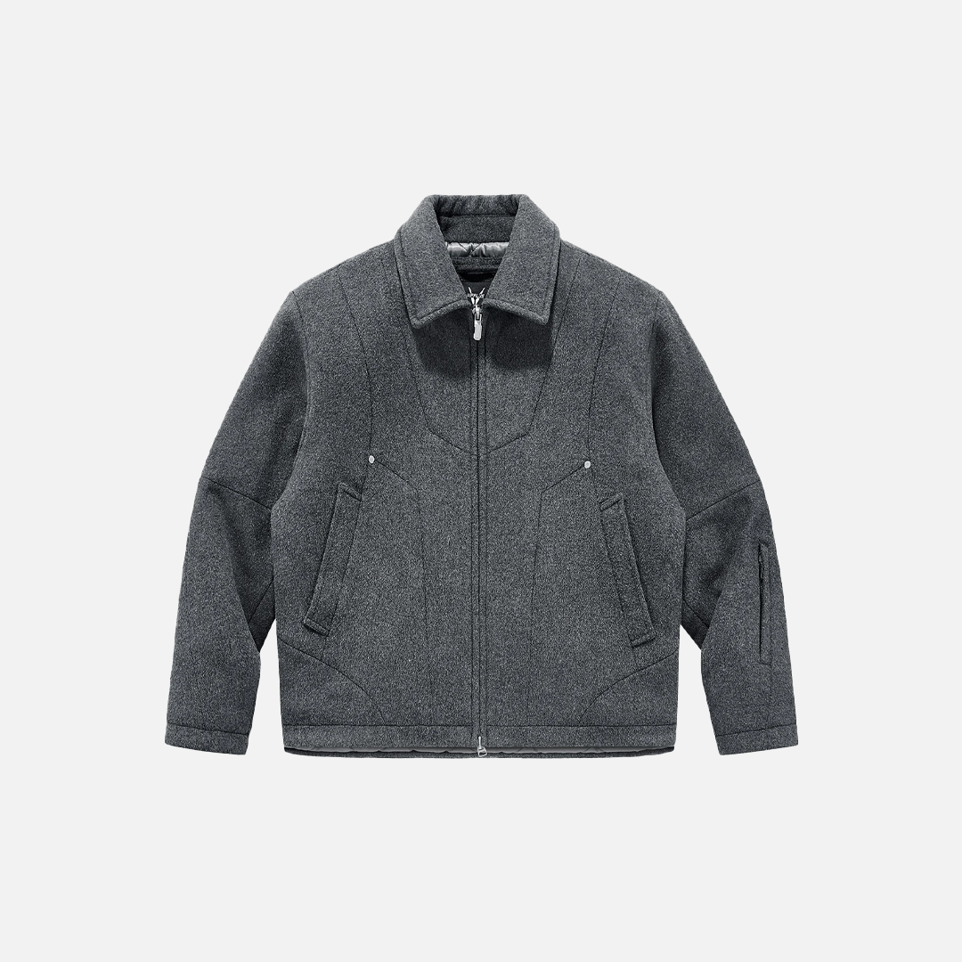 Insulated Warm Woolen Casual Flip Collar Jacket - Luxuryurbanwear
