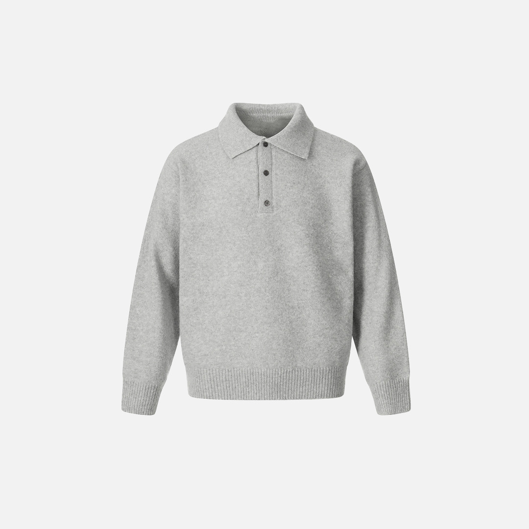 Stylish Loose Fit Stand Collar Casual Solid Color Sweater - Luxuryurbanwear