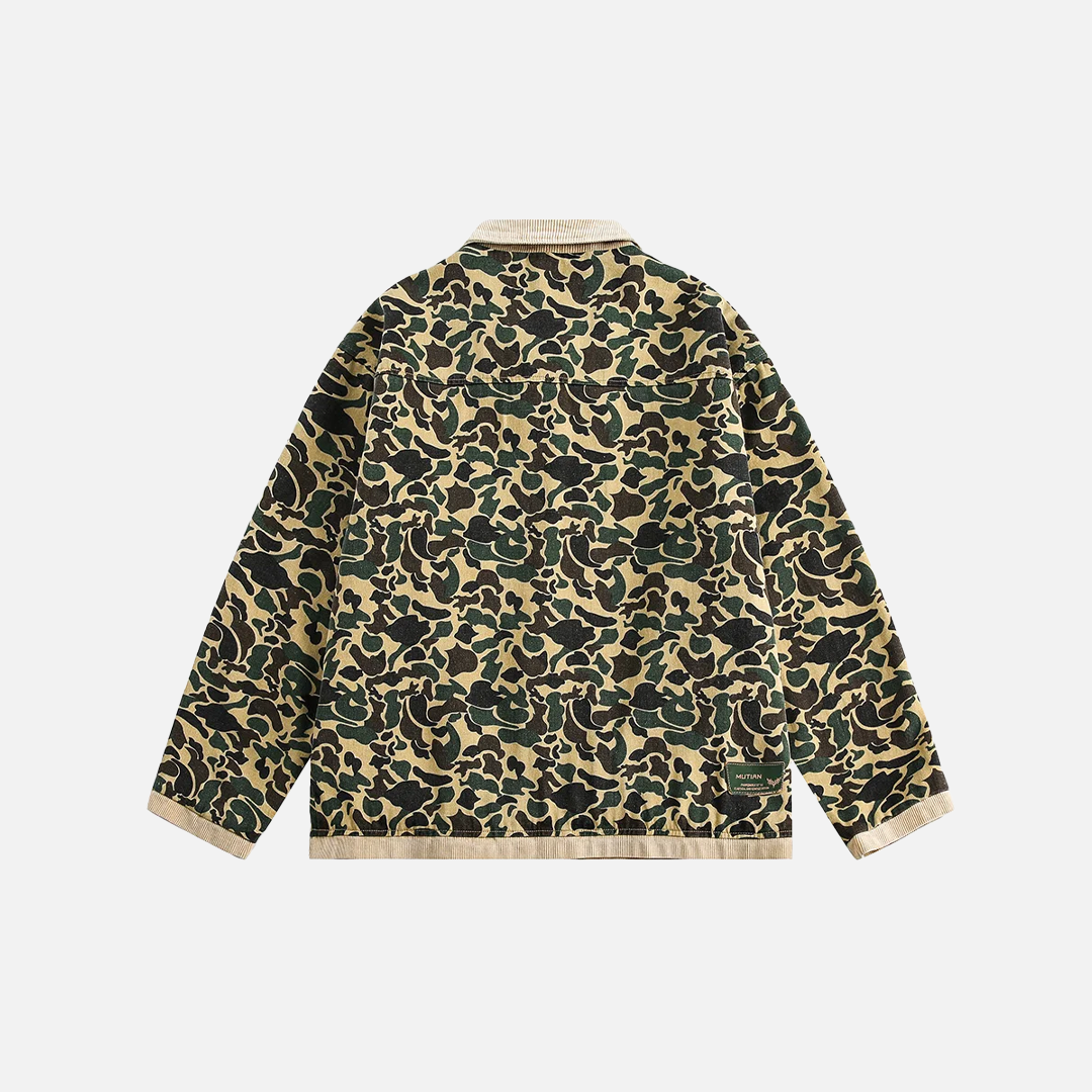 Autumn Versatile Camouflage Zipper Fly Jacket - Luxuryurbanwear
