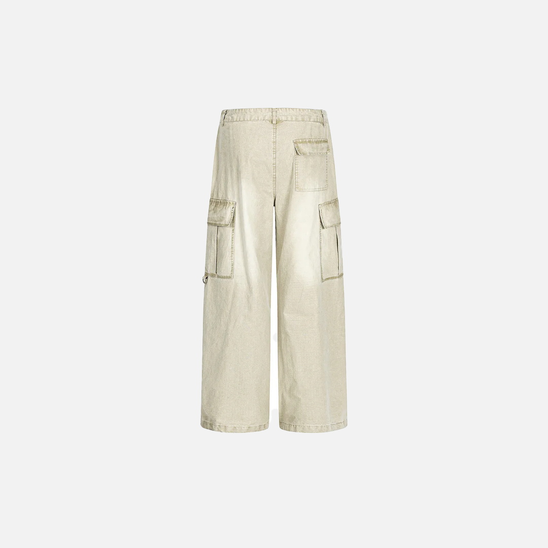 Streetwear Retro Distressed High Street Cargo Pants - Luxuryurbanwear