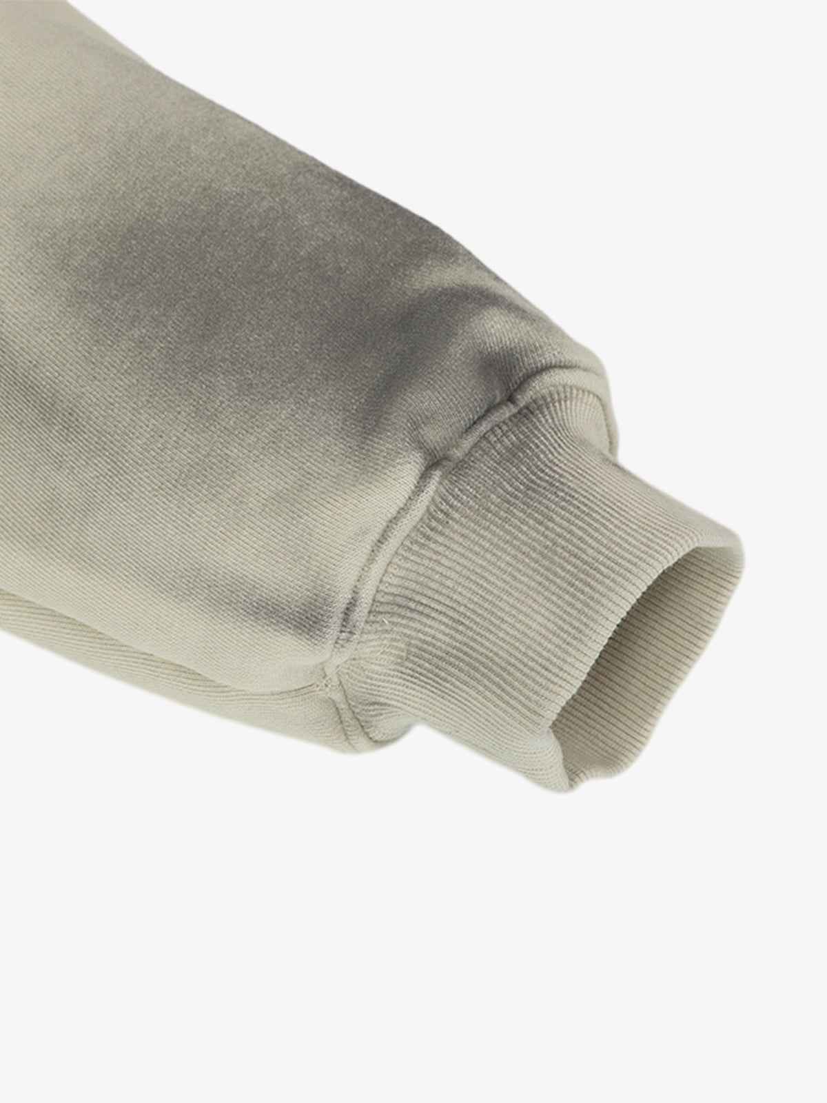 Hip-Hop Wasteland Ink-Dyed Raw Edge Hoodie