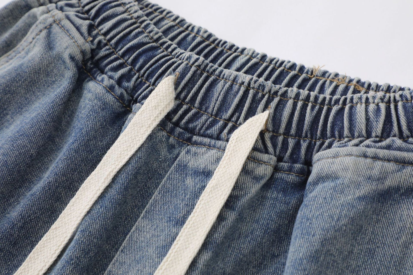 Light Wash | Baggy Jorts - Luxuryurbanwear