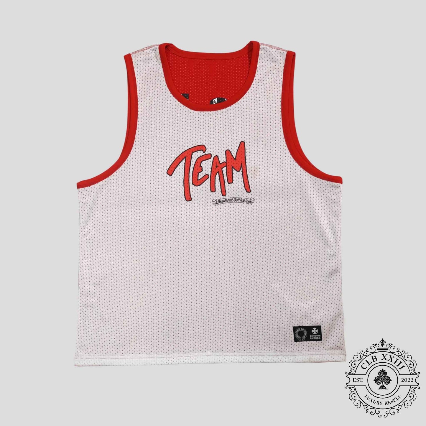 Chrome Hearts Reversible Mesh Team 99 Jersey in Red