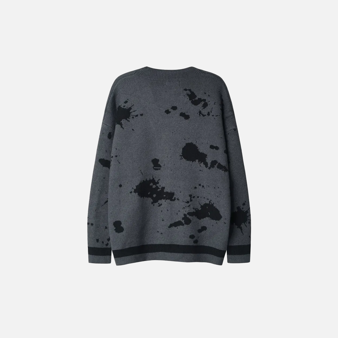 Vintage V-Neck Collar Knitted Gothic Cardigan - Luxuryurbanwear