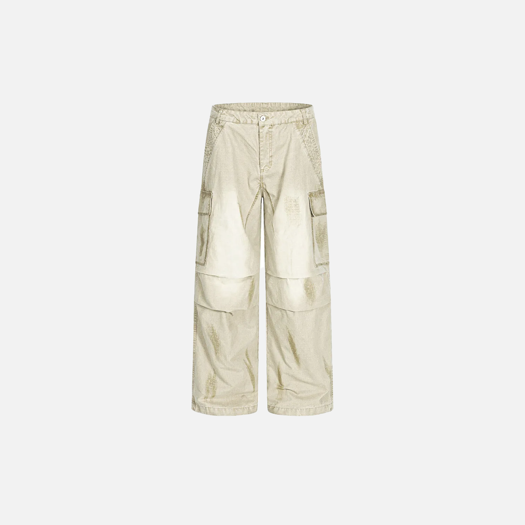 Streetwear Retro Distressed High Street Cargo Pants - Luxuryurbanwear