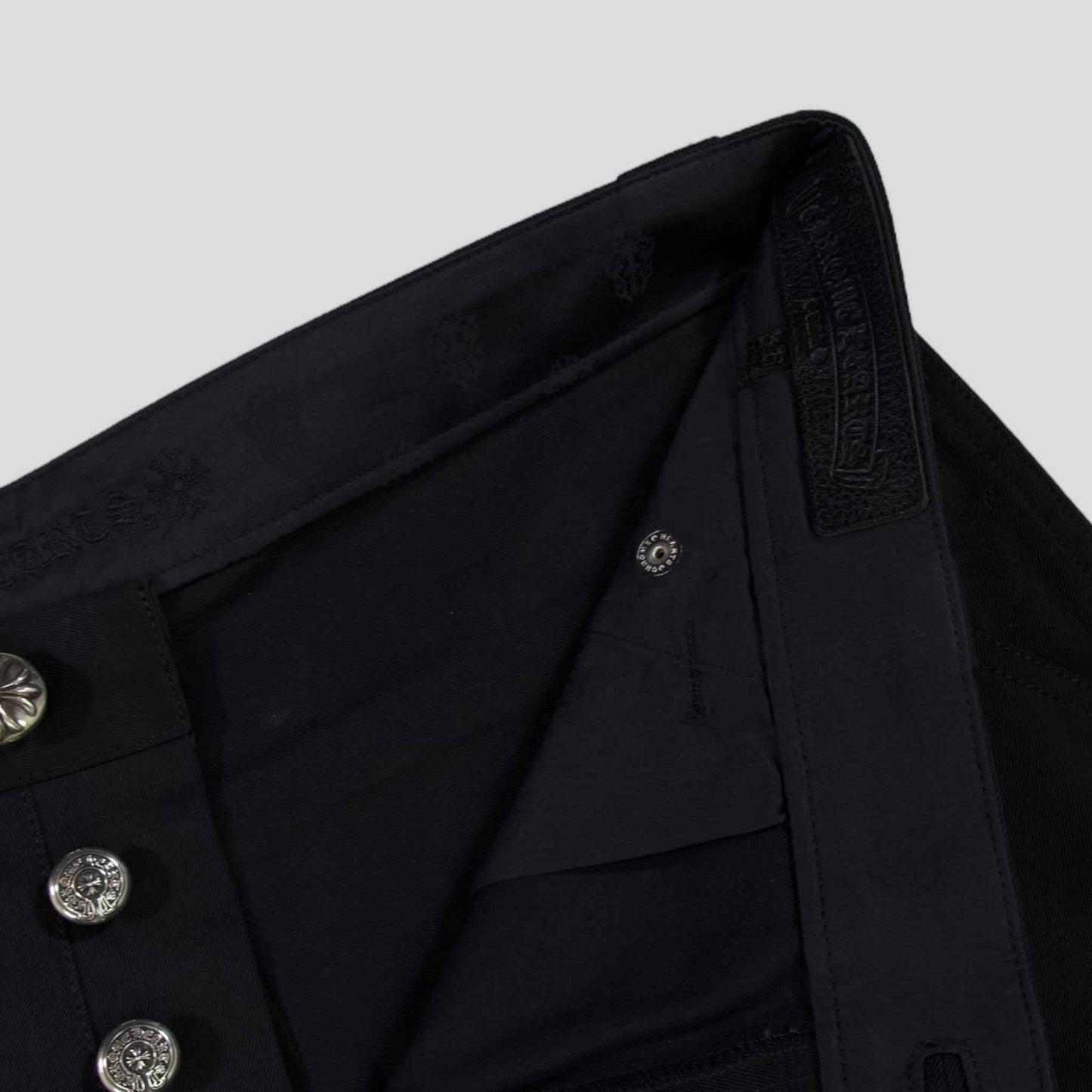 Chrome Hearts Double Knee Chino Pants in Black