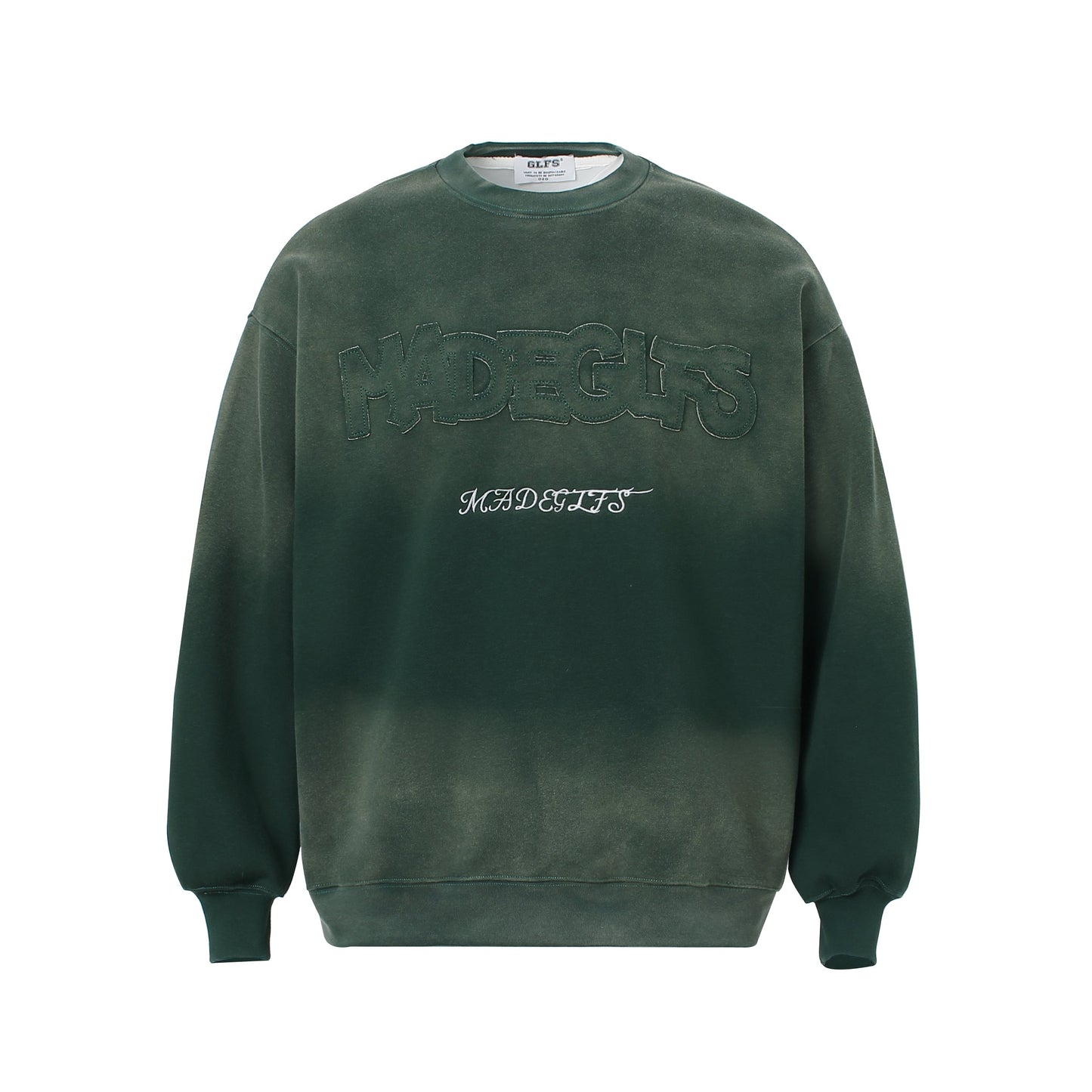 Embroidered Graphic Gradient | Casual Sweatshirt - Luxuryurbanwear