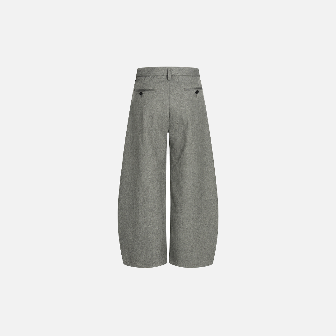 Investment Piece Pleated Wide Leg Classic Pants - Luxuryurbanwear