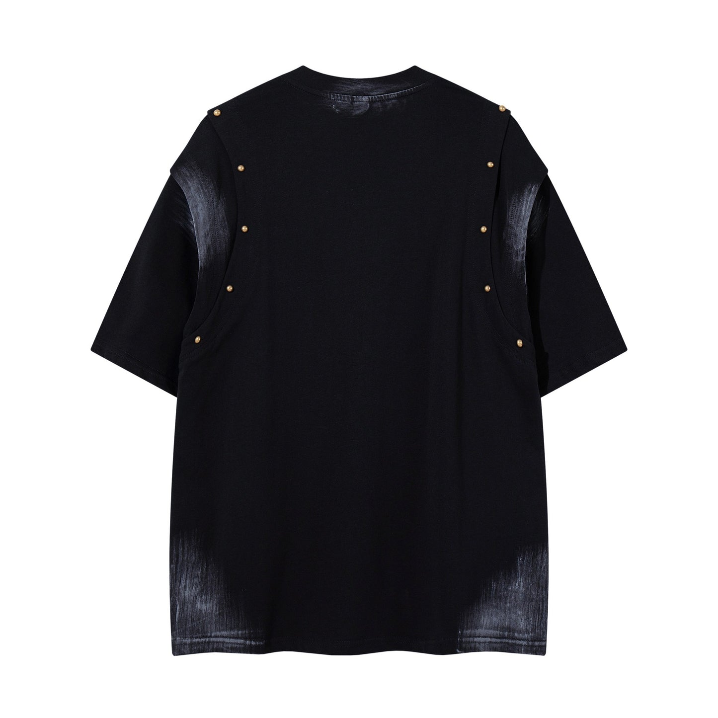 Make vintage rivets with gradient short sleeves