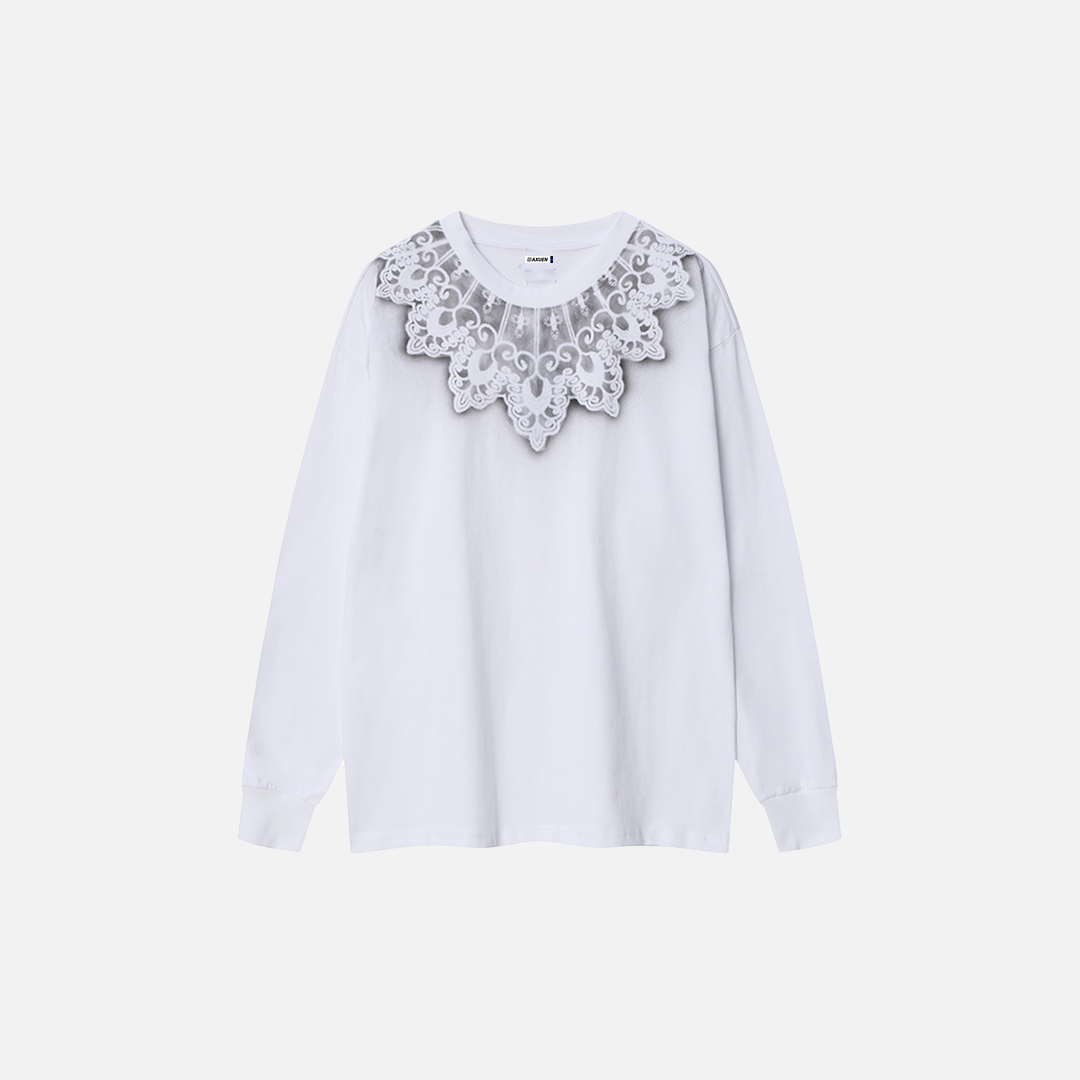 Ethnic Print Loose Fit Long Sleeve Sweatshirt - Luxuryurbanwear