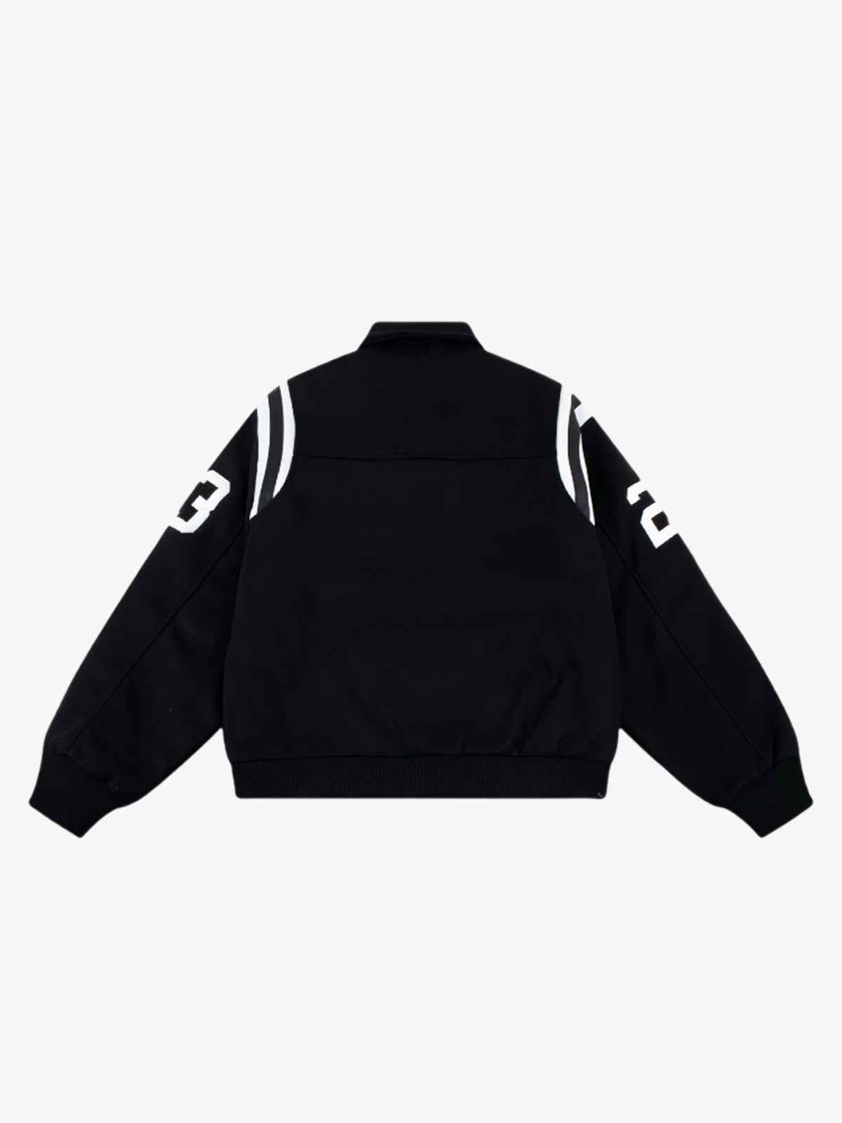 Retro Varsity Number Patch Jacket