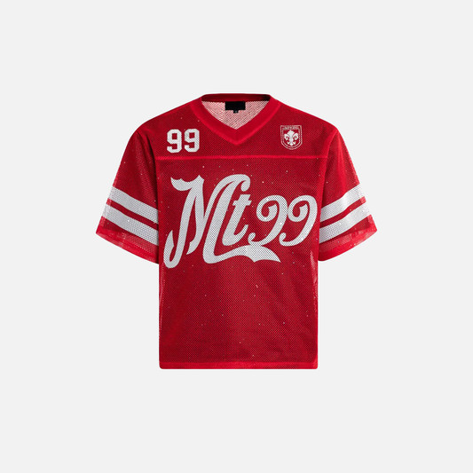 Trendy Y2K Mesh Sequin Graphic Printed Sport T-Shirt - Luxuryurbanwear