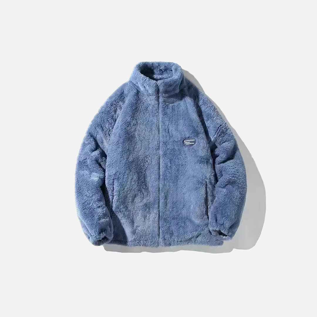 Winter Tie Dye Print Parka Faux Fur Jacket - Luxuryurbanwear