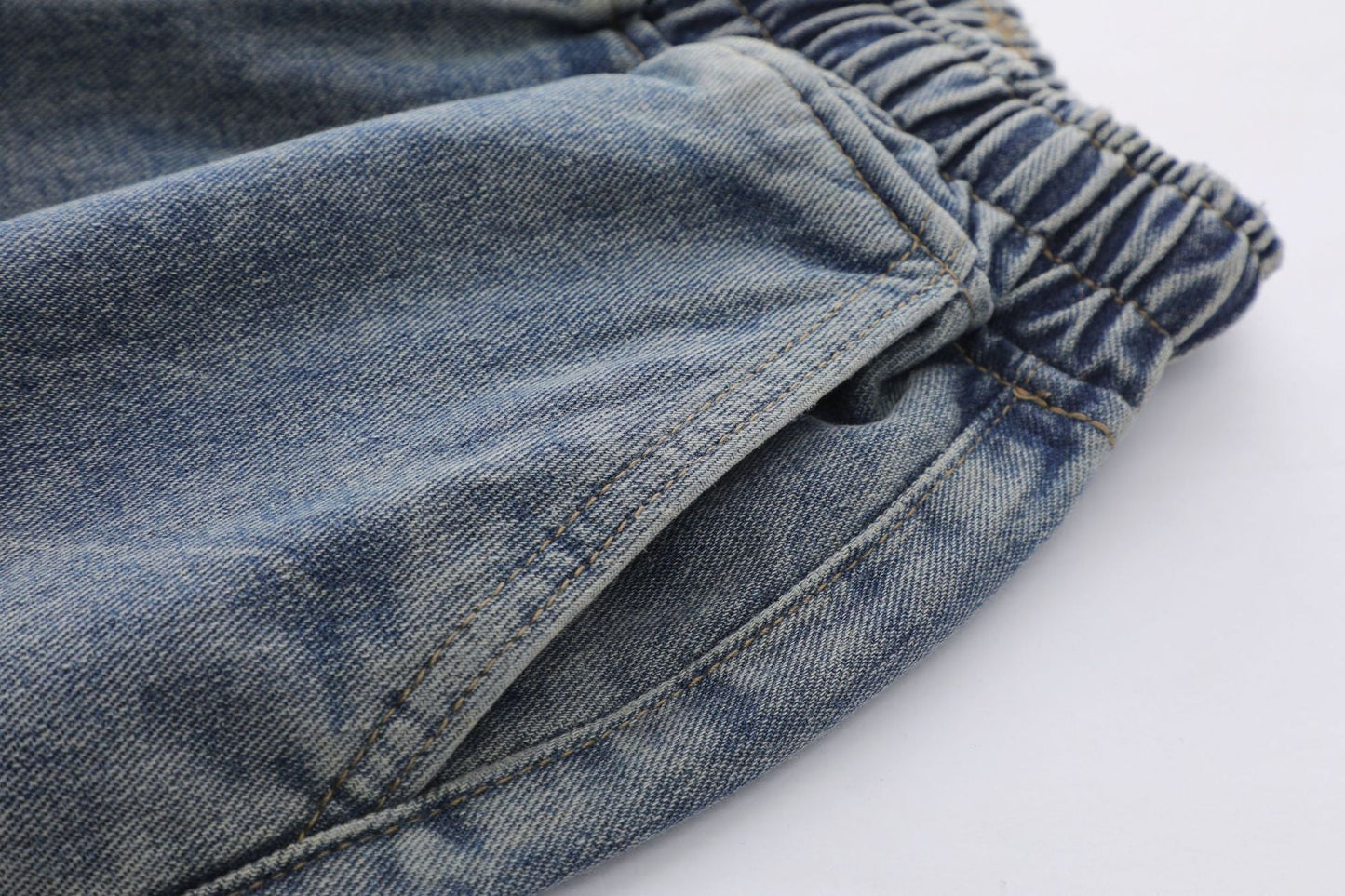 Light Wash | Baggy Jorts - Luxuryurbanwear