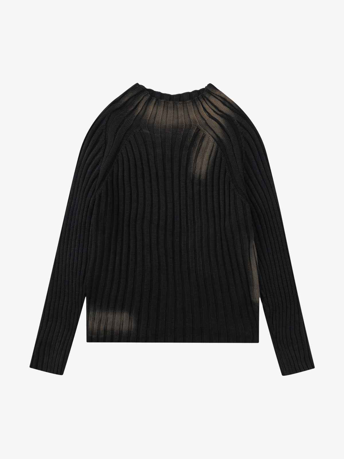 Retro Striped Spray Color Sweater