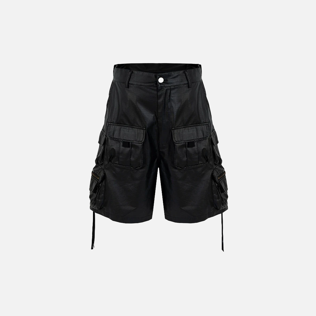 Versatile Multi-Pocket Black Tactical Cargo Short - Luxuryurbanwear