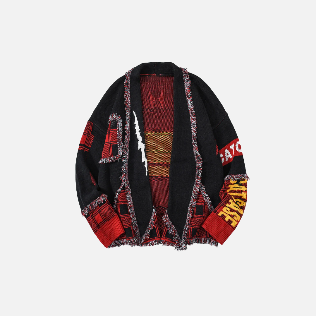 Oversized Vintage Relaxed Fit Knitted Cardigan - Luxuryurbanwear
