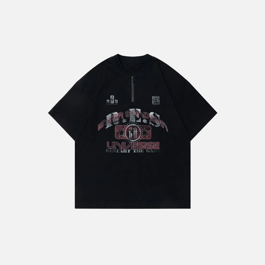 Bold Graphic Oversized Punk Gothic Short Sleeve T-Shirt - Luxuryurbanwear