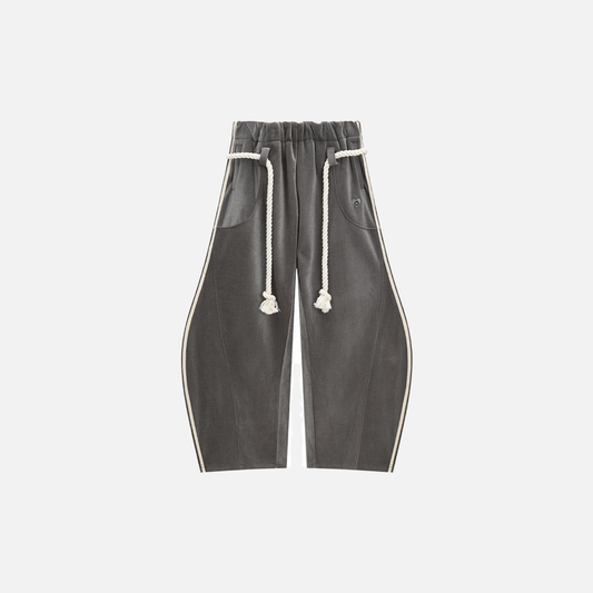 Stylish Retro Imported Casual Wide Leg Sweatpants - Luxuryurbanwear