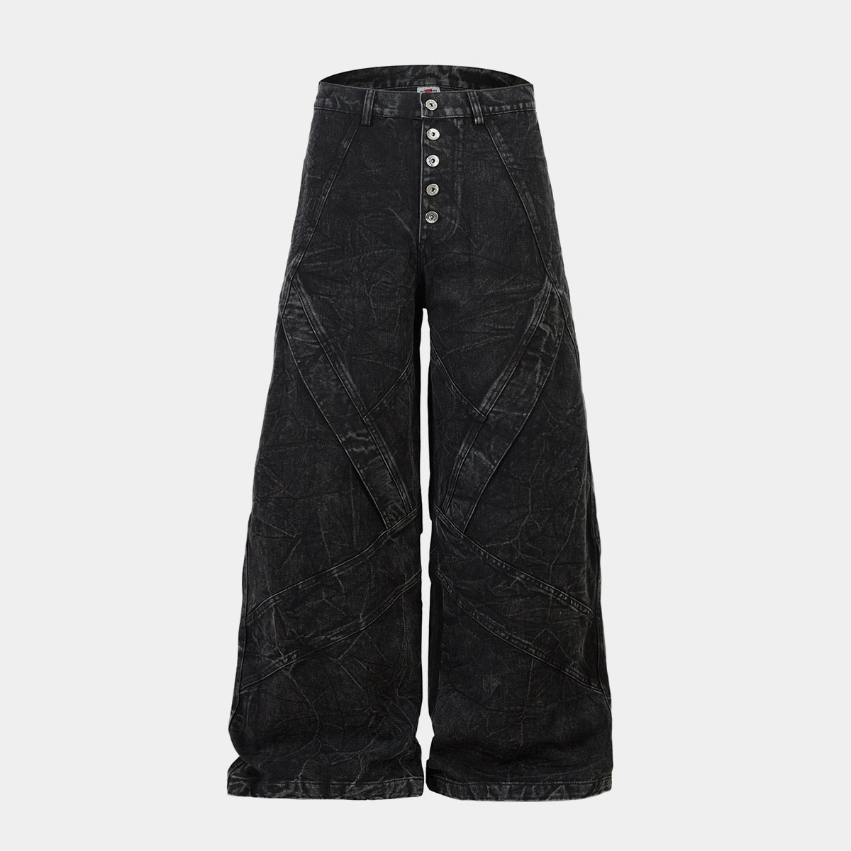 Crinkle Washed Structure | Baggy Jeans - Luxuryurbanwear